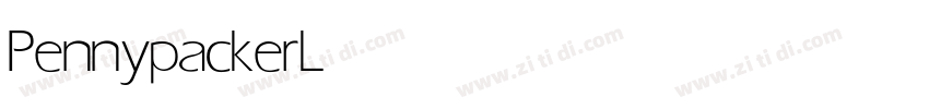 Pennypacker Light字体转换 Pennypacker Light字体转换